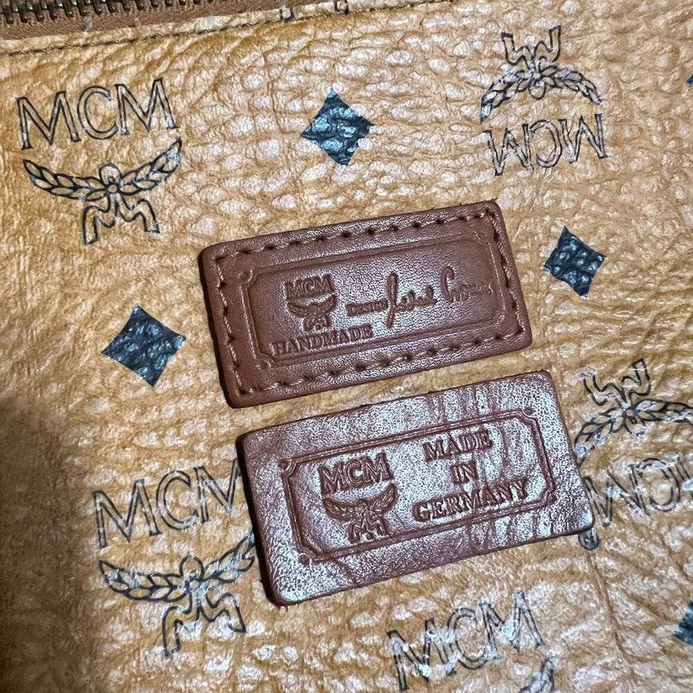 MCM Visetos Heritage Tote - Cognac - Monogram - Made in Germany - Picture 10 of 13